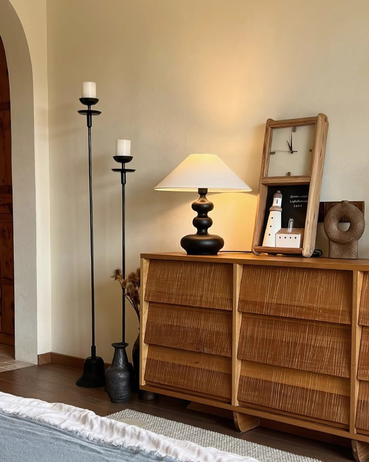 Handcrafted Gourd-Shaped Table Lamp