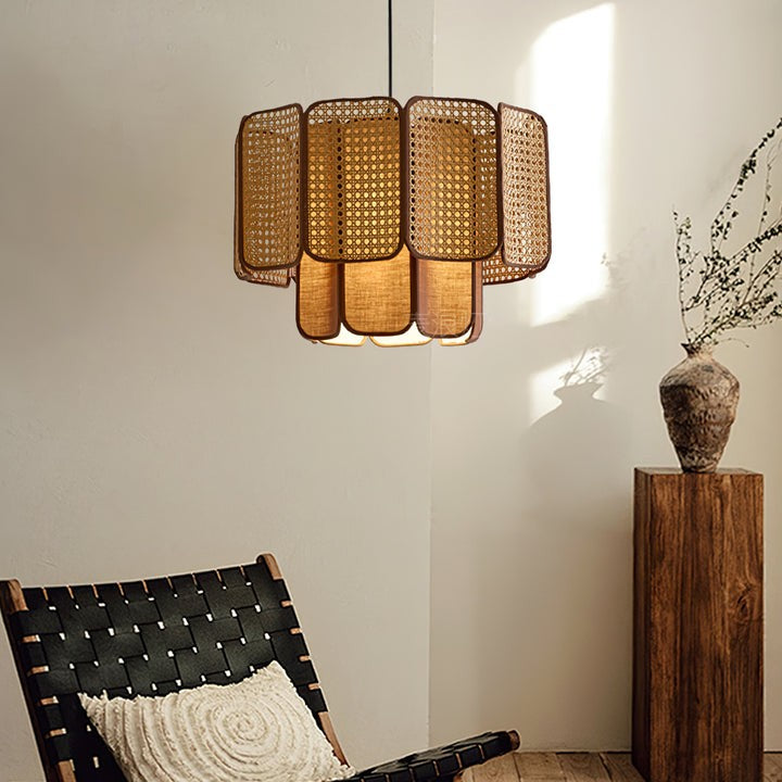 Handwoven Rattan Pendant Lamp