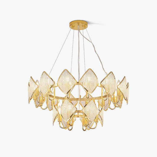 Holly Multi-Light Crystal Ring Chandelier