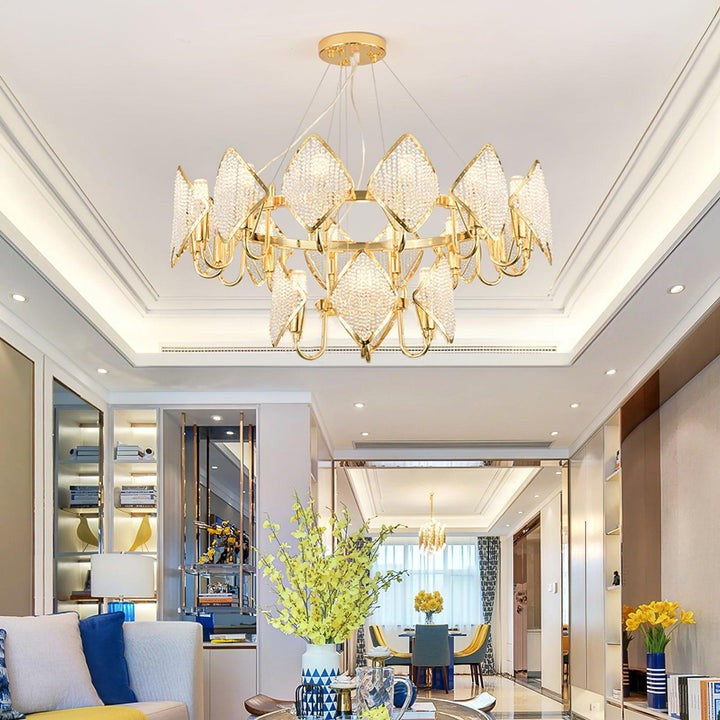 Holly Multi-Light Crystal Ring Chandelier