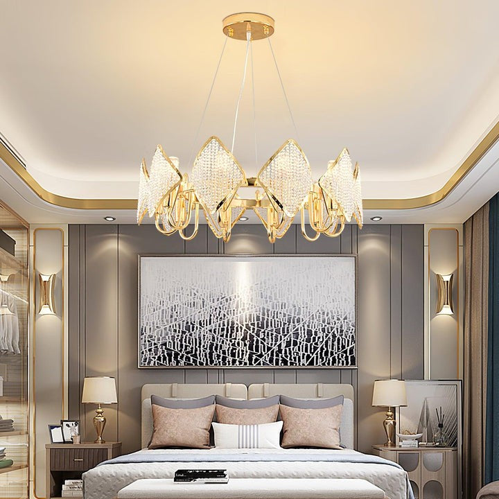 Holly Multi-Light Crystal Ring Chandelier