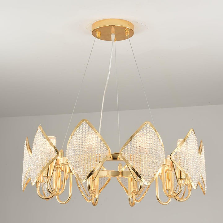 Holly Multi-Light Crystal Ring Chandelier