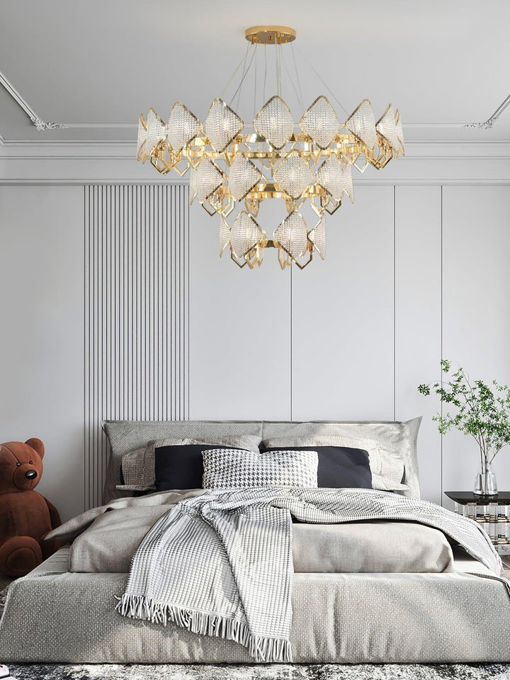 Holly Multi-Light Crystal Ring Chandelier