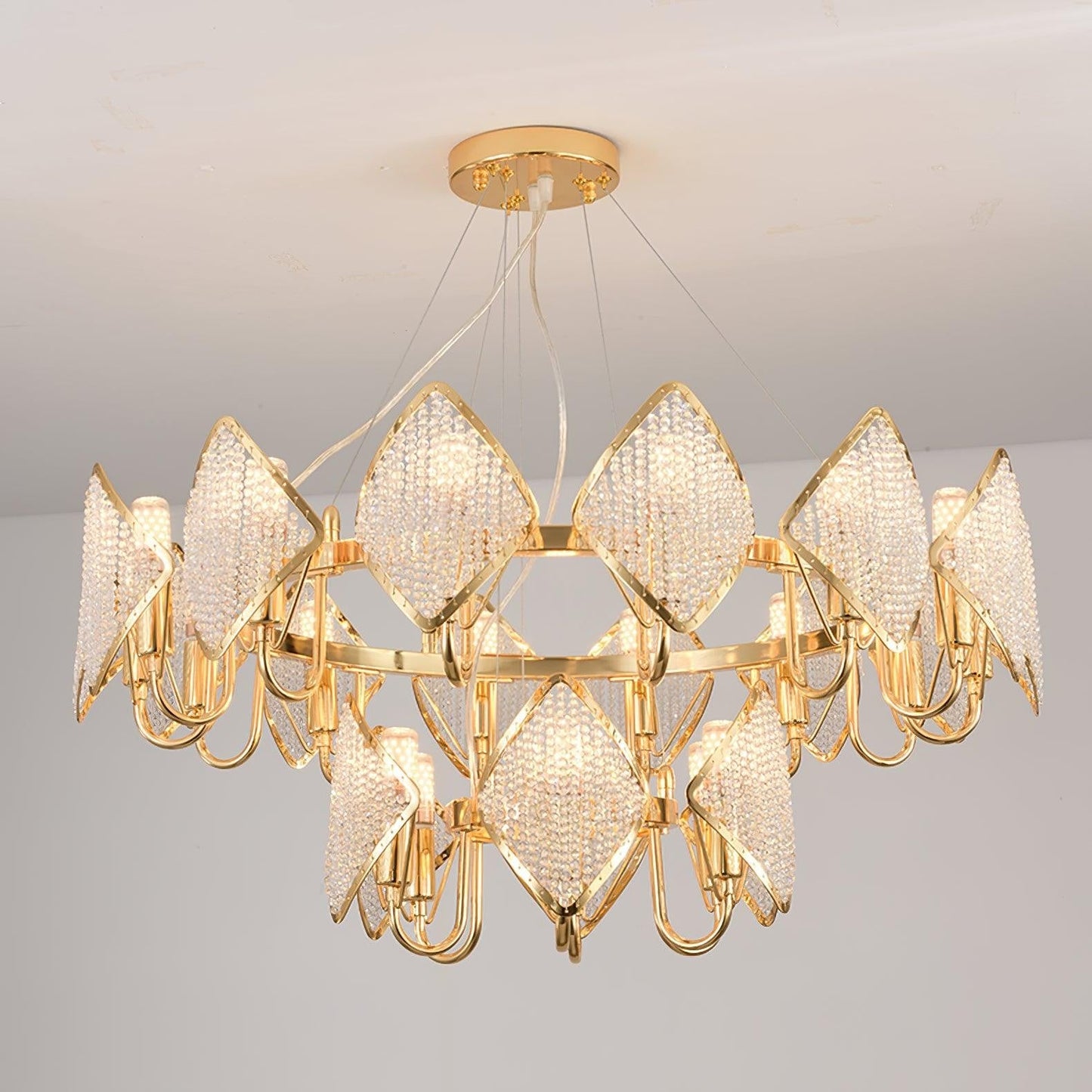 Holly Multi-Light Crystal Ring Chandelier