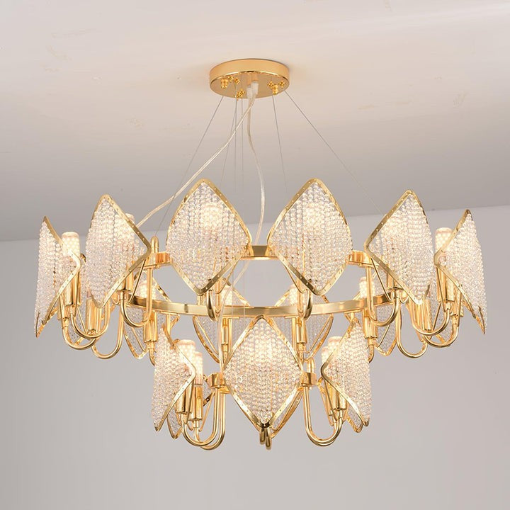 Holly Multi-Light Crystal Ring Chandelier