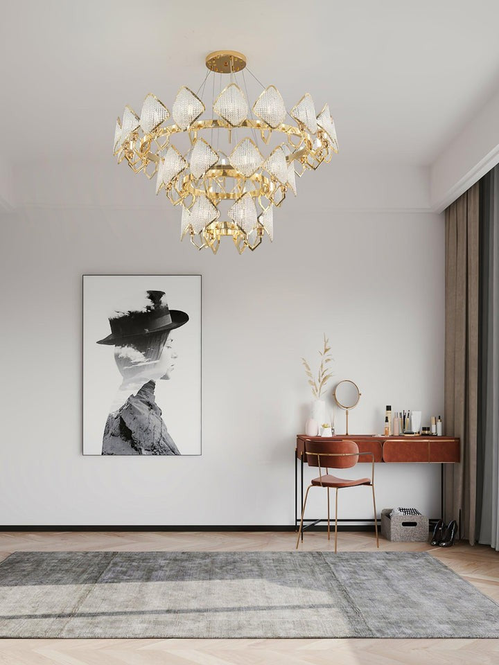 Holly Multi-Light Crystal Ring Chandelier