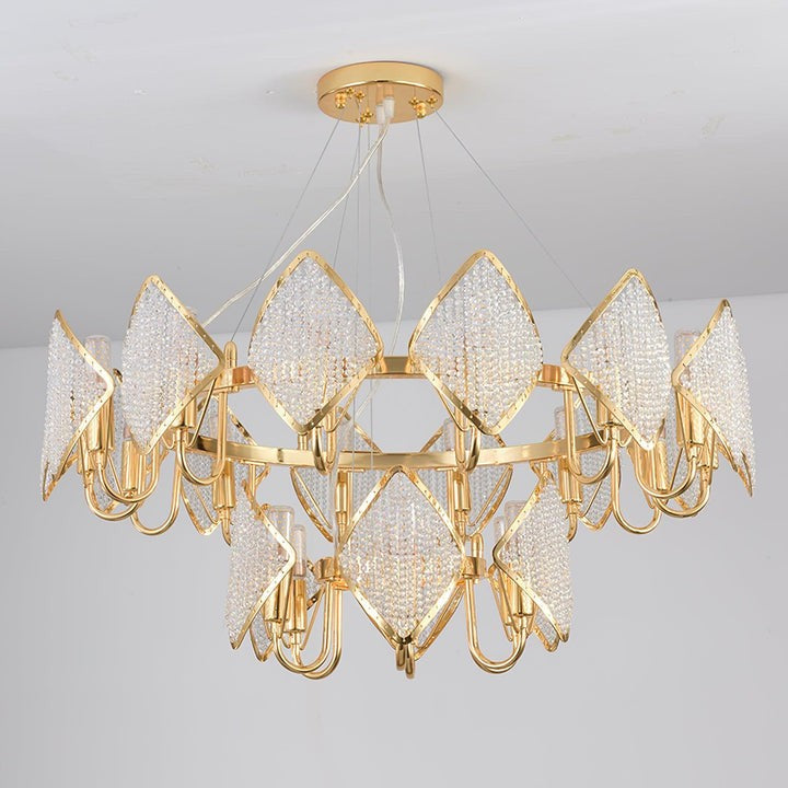 Holly Multi-Light Crystal Ring Chandelier