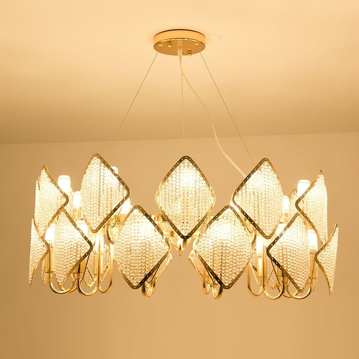 Holly Multi-Light Crystal Ring Chandelier