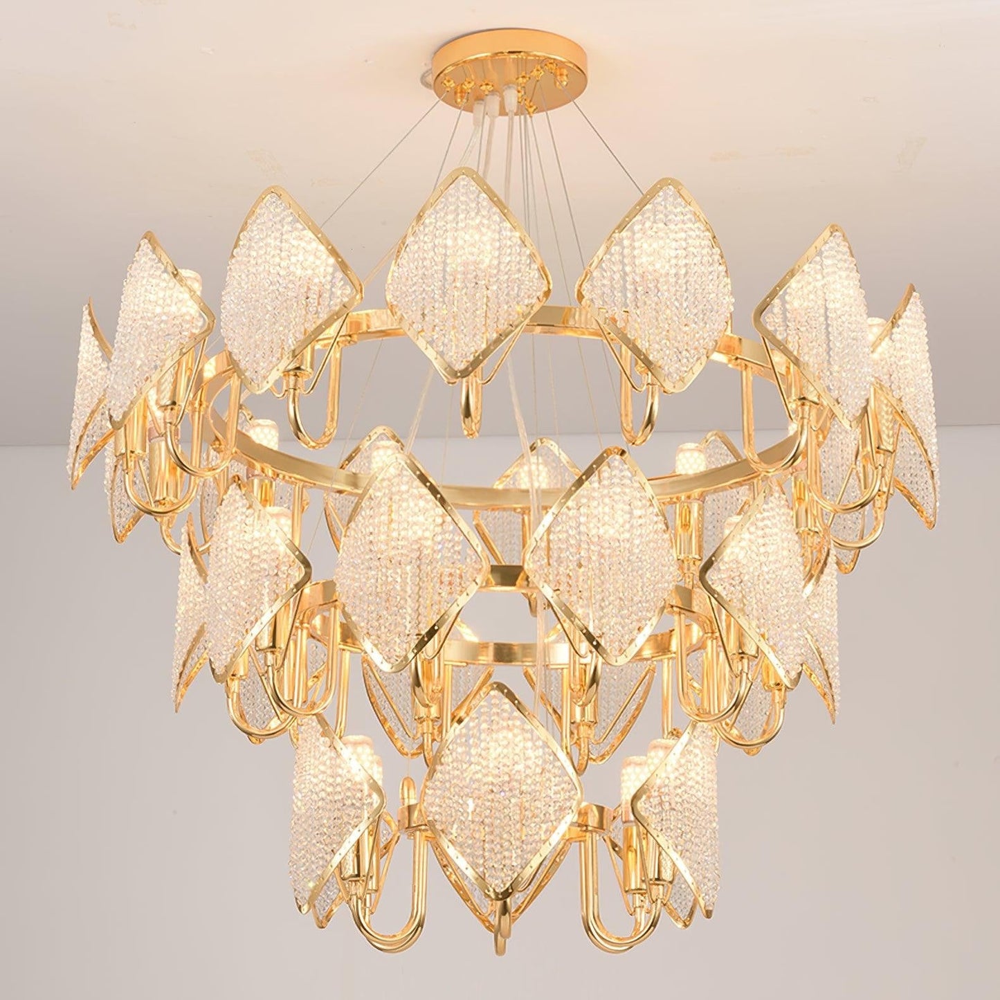 Holly Multi-Light Crystal Ring Chandelier