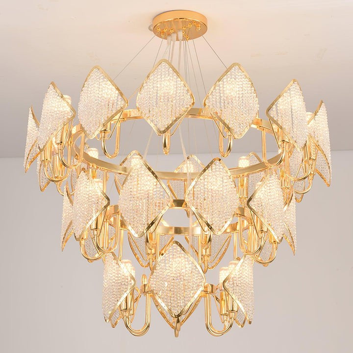 Holly Multi-Light Crystal Ring Chandelier