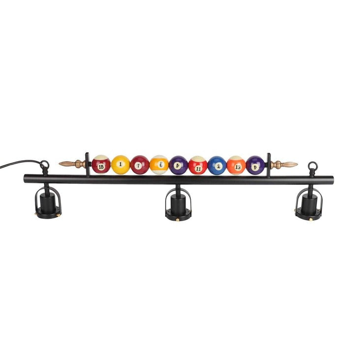 Industrial Black Billiard Pool Table Chandelier