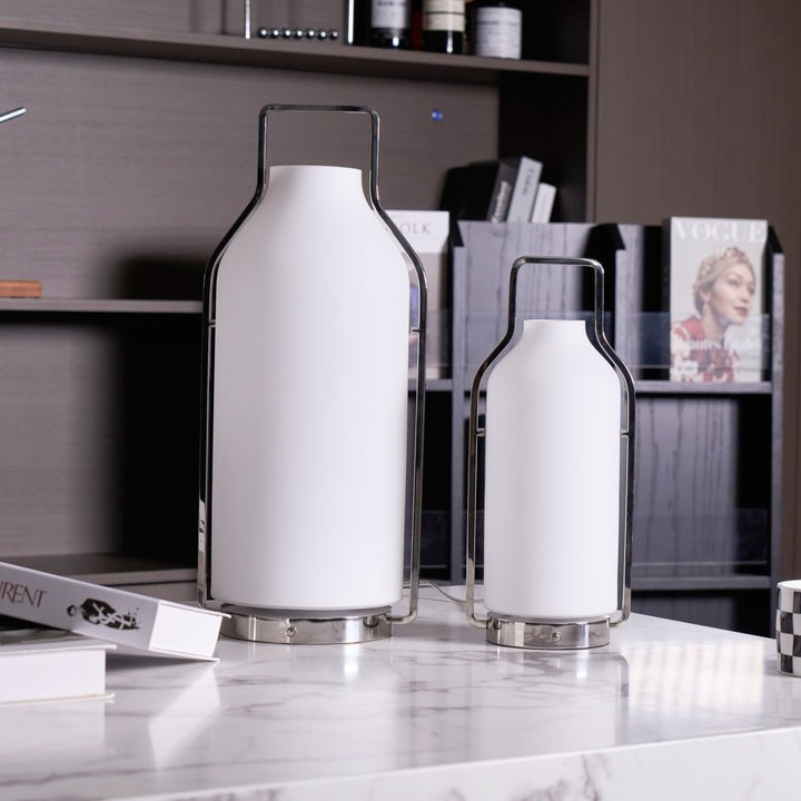 Lantern-Inspired LED Table Lamp