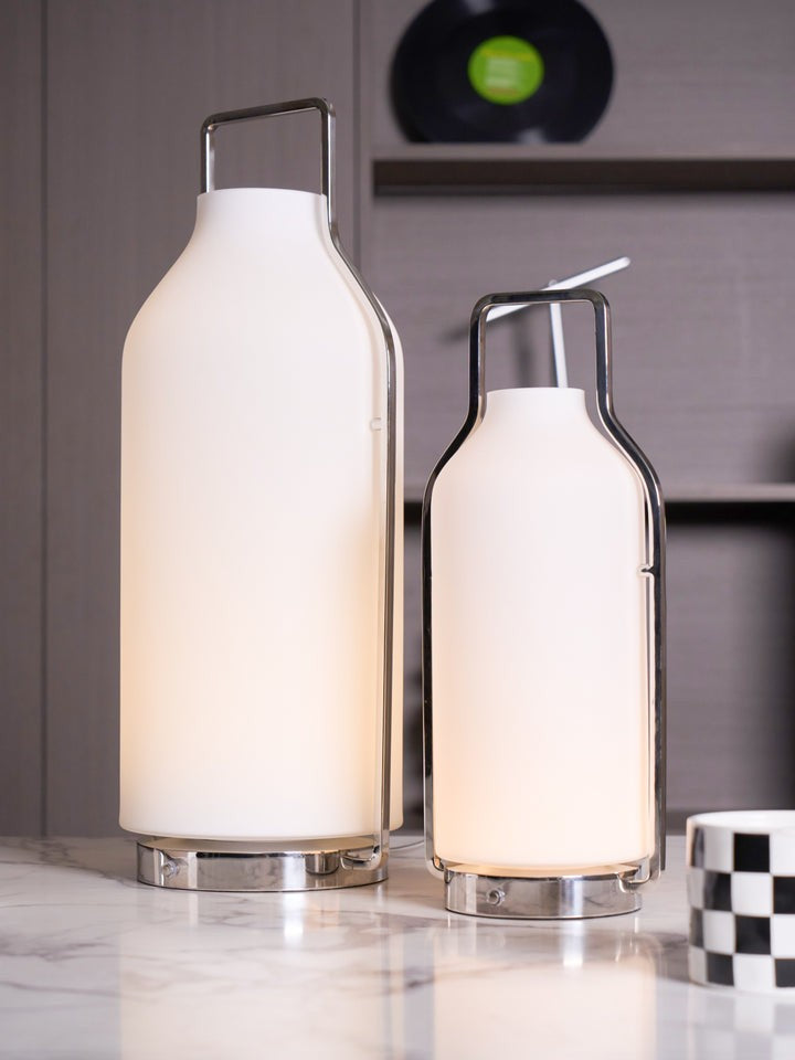 Lantern-Inspired LED Table Lamp
