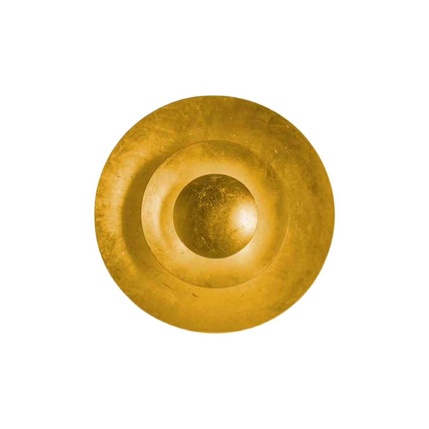 Layered LED Metal Wall Light with Gold Foil Finish