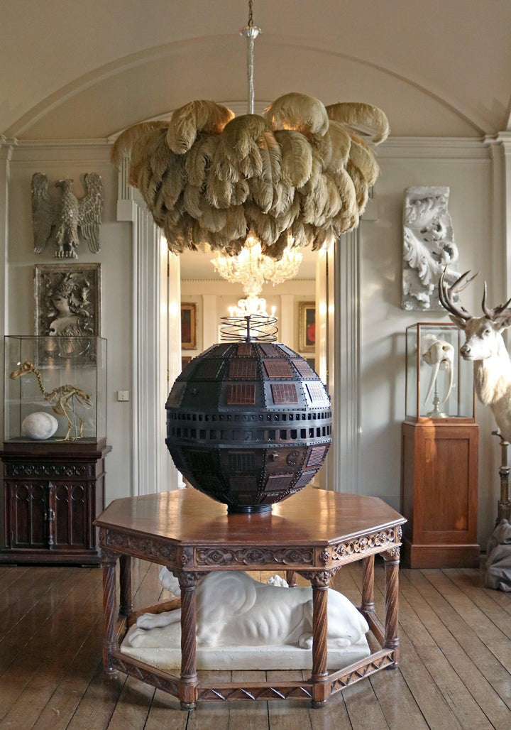 Luxury Ostrich Feather Chandelier Lighting Fixture
