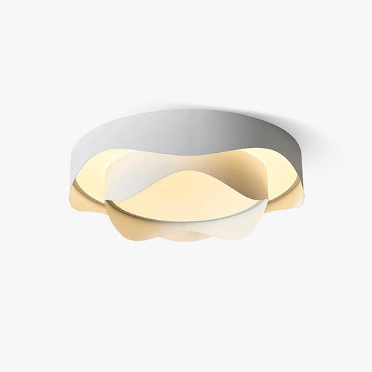 Minimalist White LED Flush Mount Ceiling Light