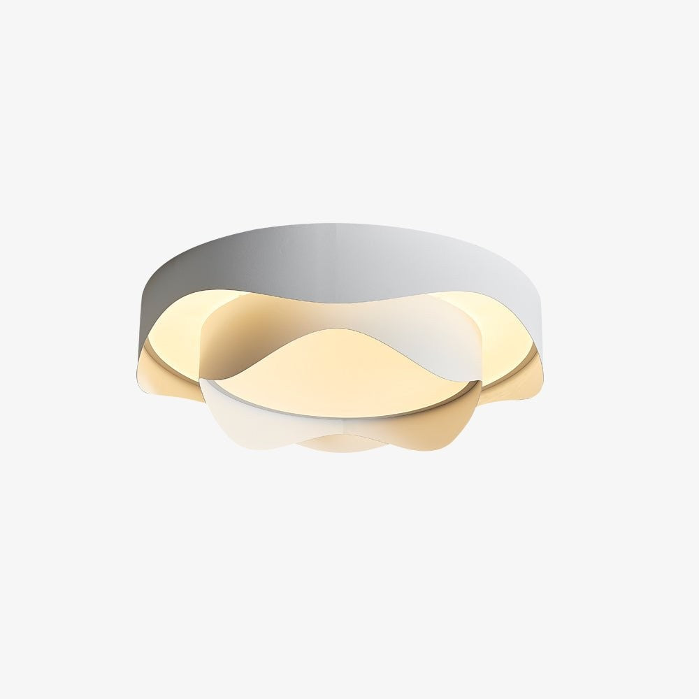 Minimalist White LED Flush Mount Ceiling Light