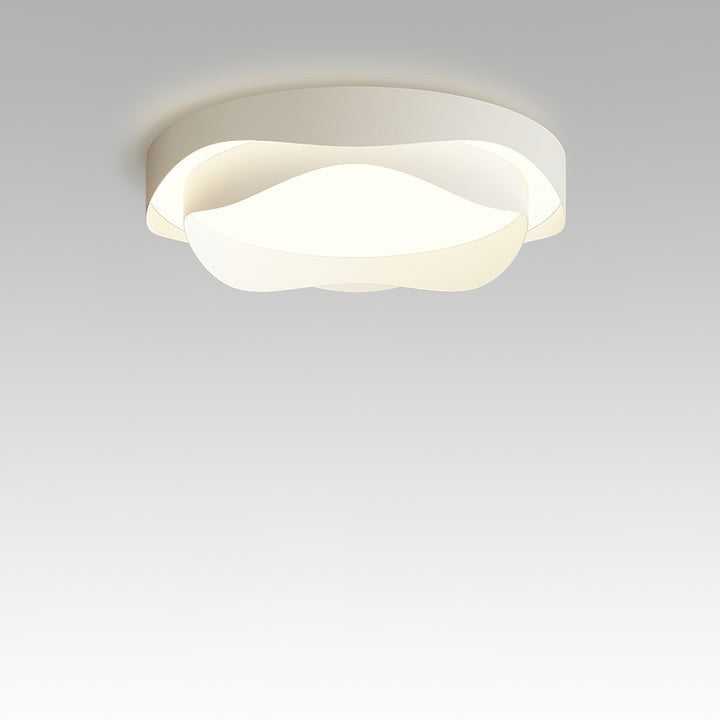 Minimalist White LED Flush Mount Ceiling Light