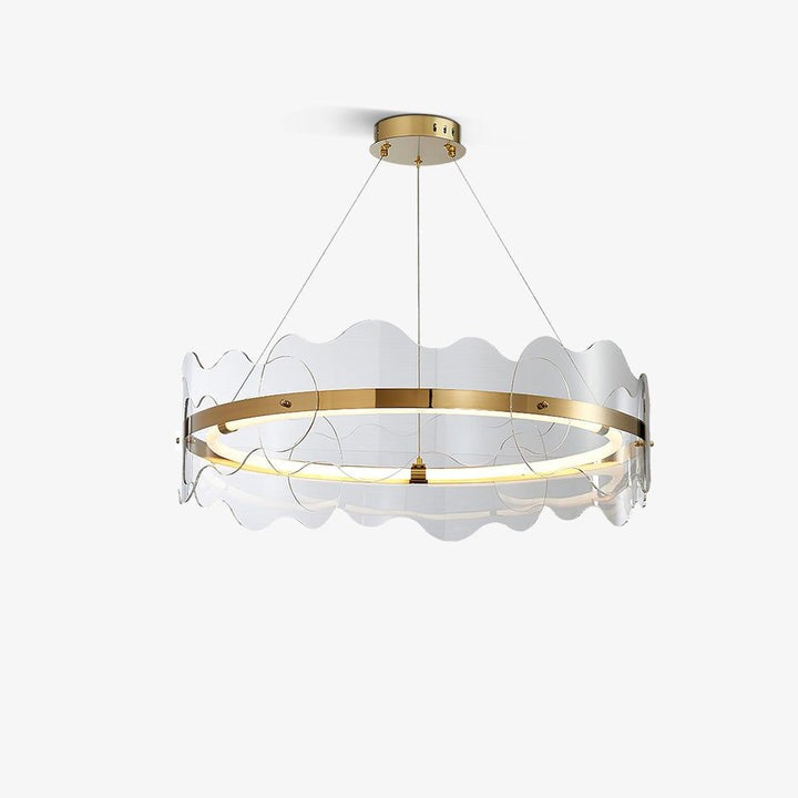 Modern Acrylic Wave LED Chandelier