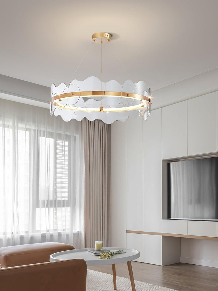 Modern Acrylic Wave LED Chandelier