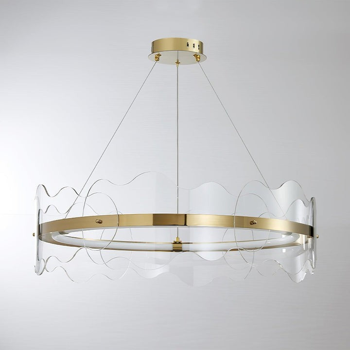 Modern Acrylic Wave LED Chandelier
