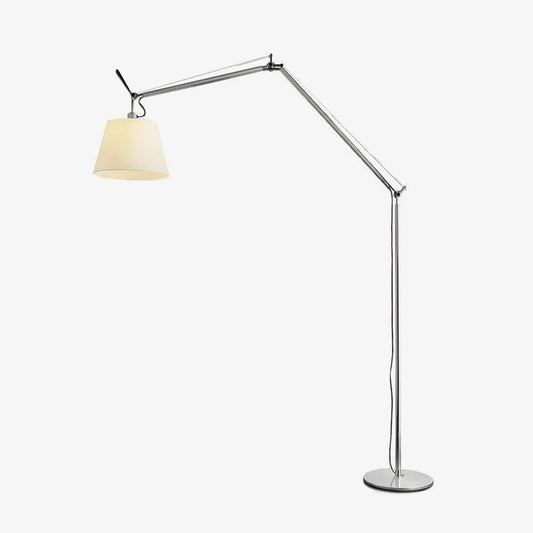 Modern Adjustable Metal & Fabric LED Floor Lamp