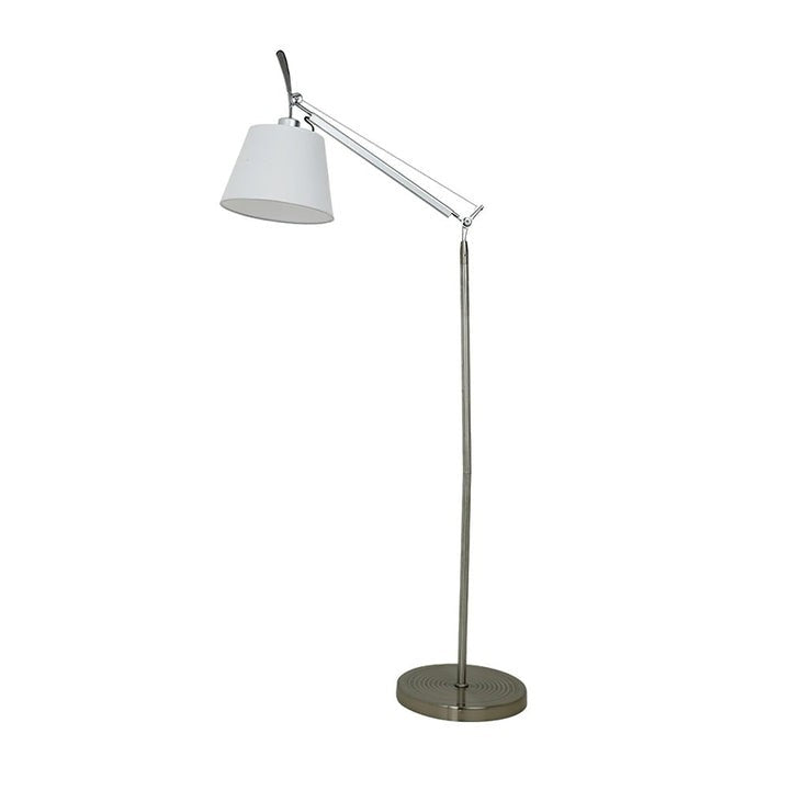 Modern Adjustable Metal & Fabric LED Floor Lamp