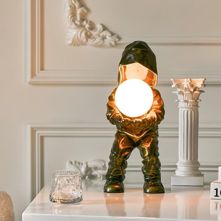 Modern Adjustable Table Lamp with LED & Edison Bulb