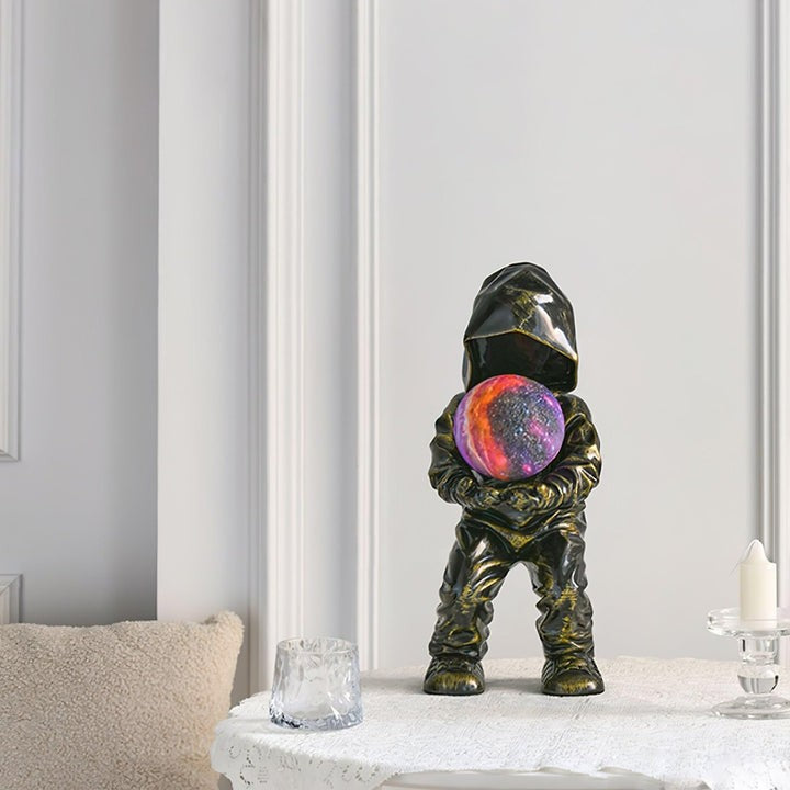 Modern Adjustable Table Lamp with LED & Edison Bulb