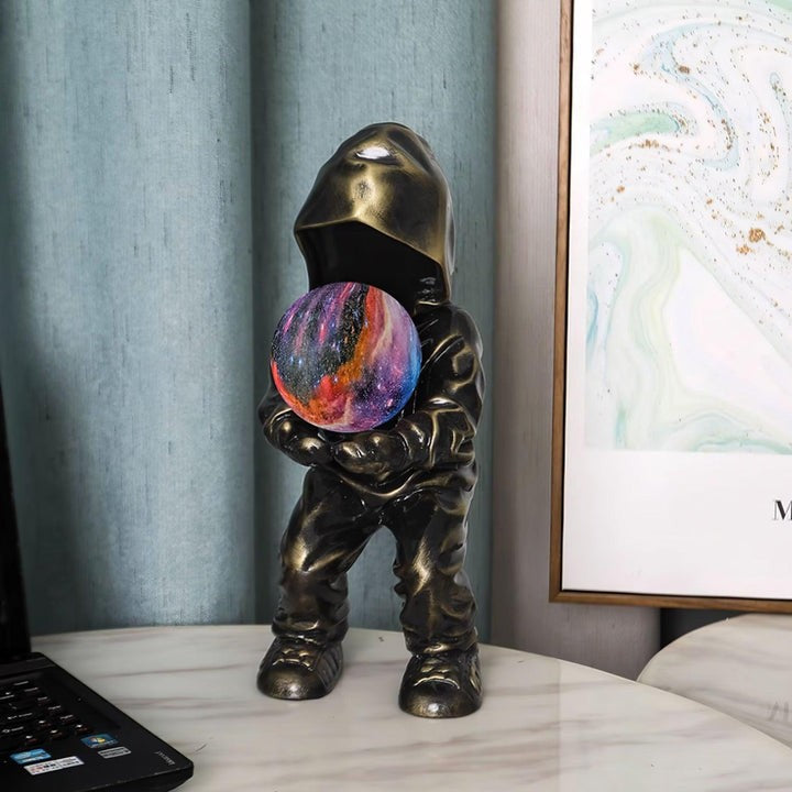 Modern Adjustable Table Lamp with LED & Edison Bulb