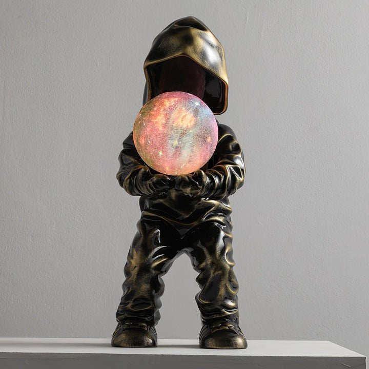 Modern Adjustable Table Lamp with LED & Edison Bulb