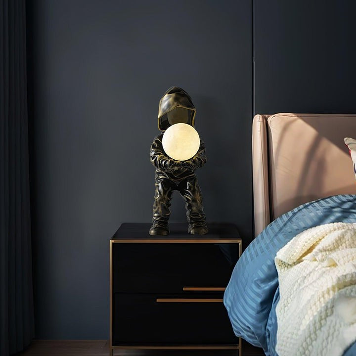 Modern Adjustable Table Lamp with LED & Edison Bulb