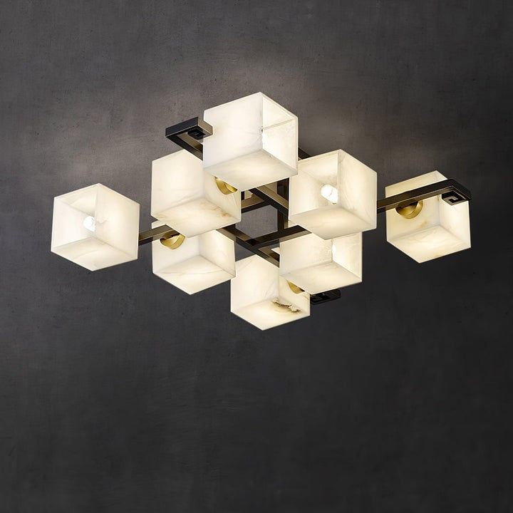 Modern Alabaster Cluster LED Ceiling Light