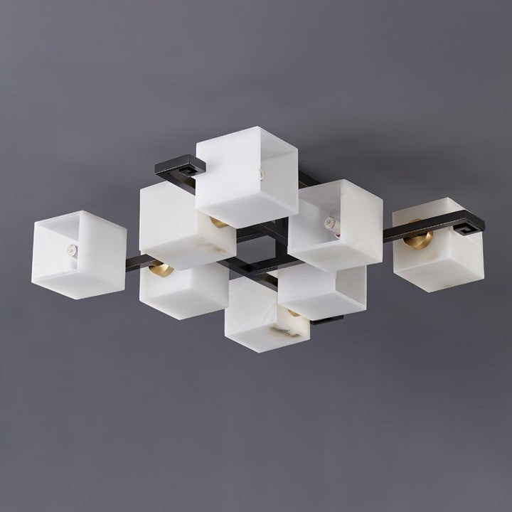 Modern Alabaster Cluster LED Ceiling Light