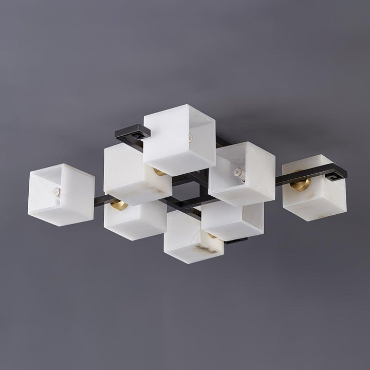 Modern Alabaster Cluster LED Ceiling Light