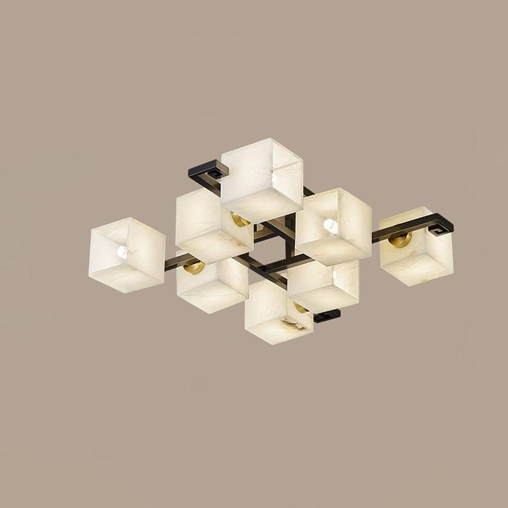 Modern Alabaster Cluster LED Ceiling Light