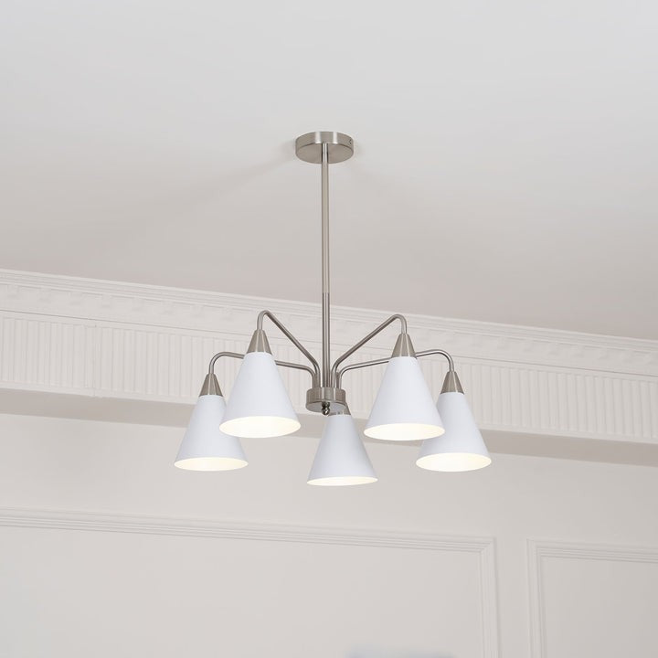 Modern Asymmetric Cone Shade Pendant Chandelier