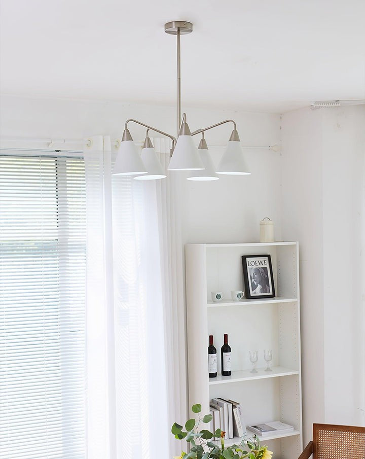 Modern Asymmetric Cone Shade Pendant Chandelier