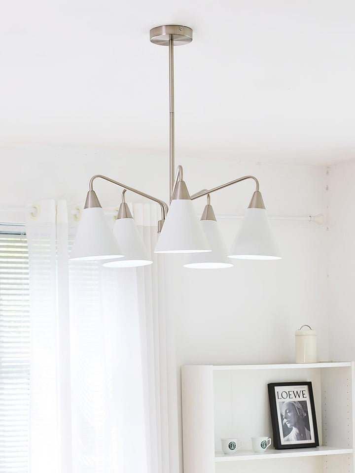 Modern Asymmetric Cone Shade Pendant Chandelier