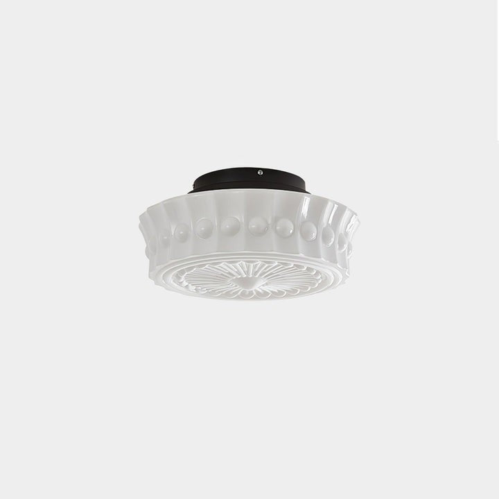Modern Black Metal & Glass Ceiling Light Fixture – Multi-Bulb Design
