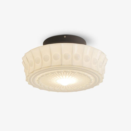 Modern Black Metal & Glass Ceiling Light Fixture – Multi-Bulb Design