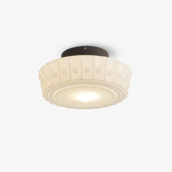 Modern Black Metal & Glass Ceiling Light Fixture – Multi-Bulb Design