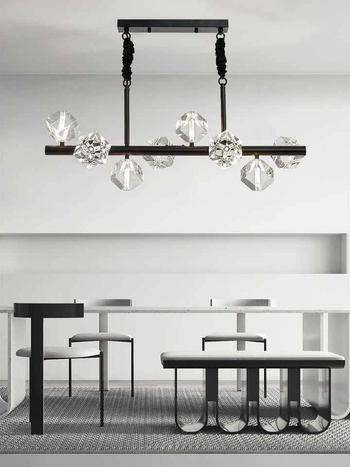 Modern Crystal Multi-Light LED Chandelier