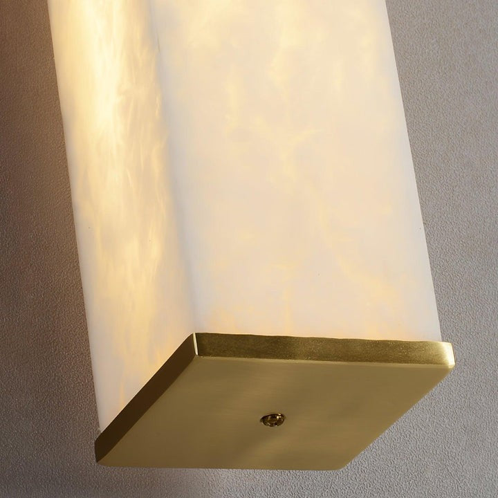 Modern Cuboid Alabaster LED Wall Light