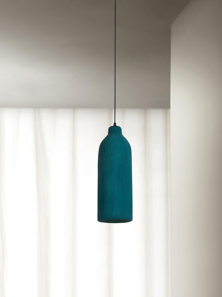 Modern Dark Green Polystyrene Pendant Light