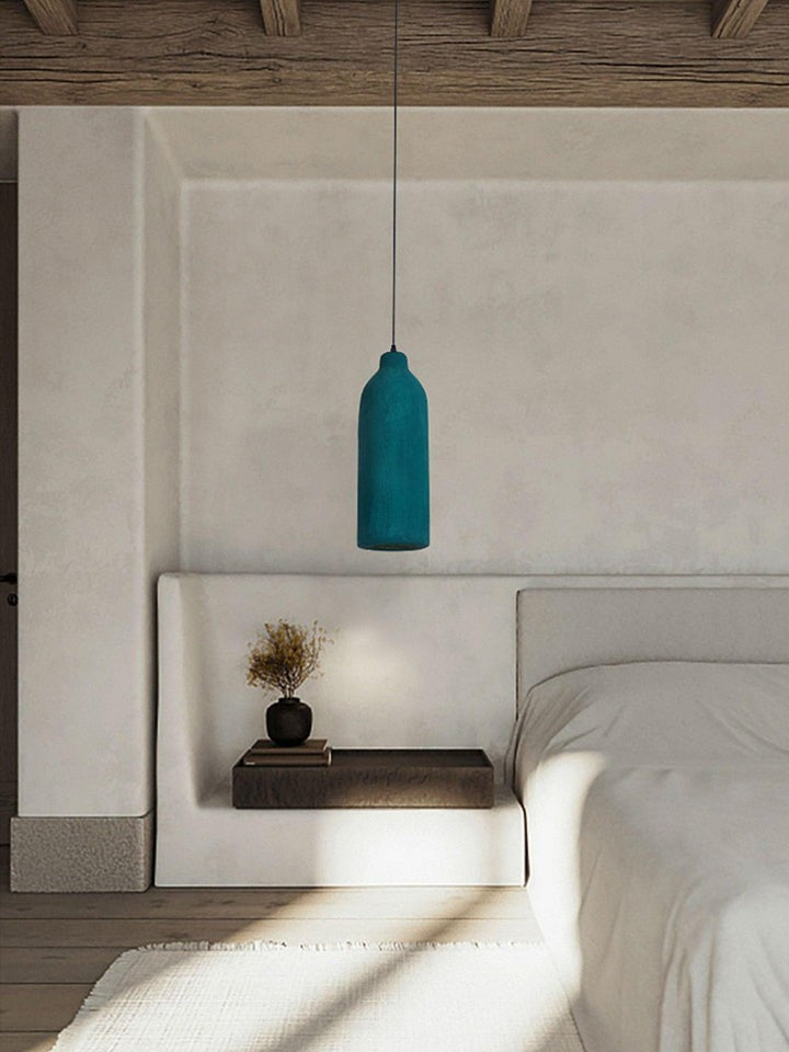 Modern Dark Green Polystyrene Pendant Light