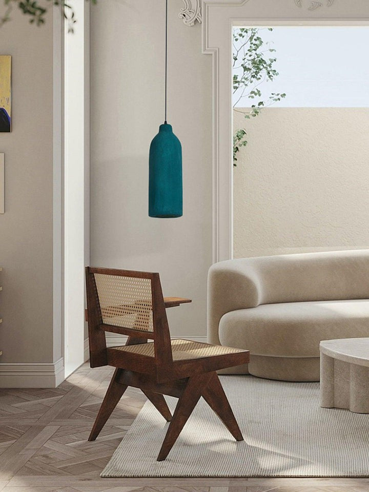 Modern Dark Green Polystyrene Pendant Light