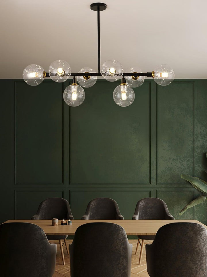 Modern Glass Multi-Light Chandelier