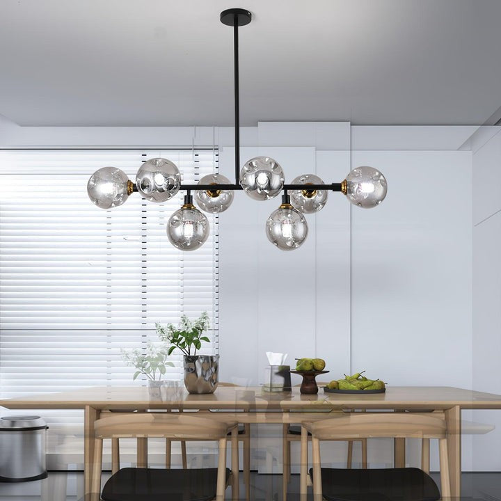 Modern Glass Multi-Light Chandelier