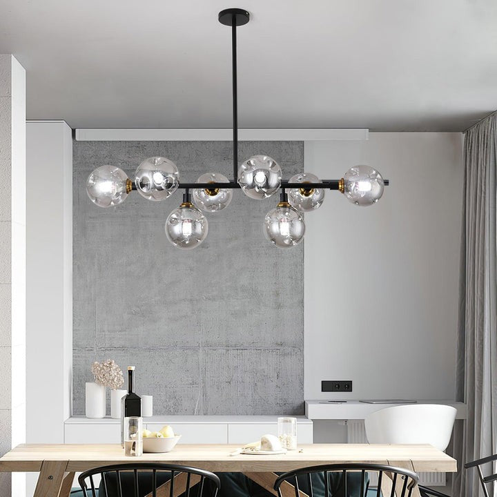 Modern Glass Multi-Light Chandelier